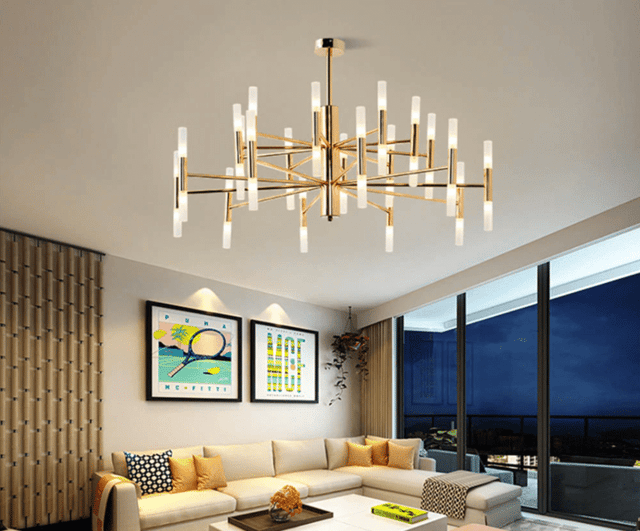 Chandelier Lighting Flush Mount Ceiling Light Modern Chandelier Lighting Fixture for Bedroom, Hallway, Bar, Kitchen, Bathroom E40