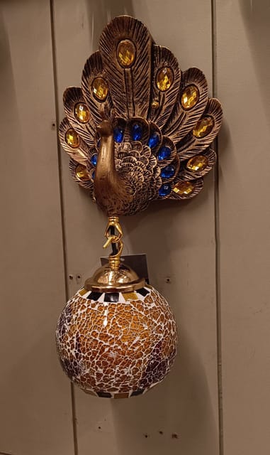 Swanart Peacock Wall Light - Artistic Elegance for Decor