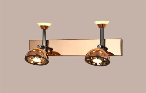 Swanart Modern Rose Gold Dual LED Wall Sconce - Adjustable Vanity Light Fixture for Bathroom, Bedroom, Living Room - Elegant Home Decor Lighting