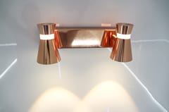 Swanart Luxurious Rose Gold 3-in-1 LED Wall Spot Light – Versatile 8 Watt, Color Changing Lighting Fixture for Pictures, Displays, and Mirrors