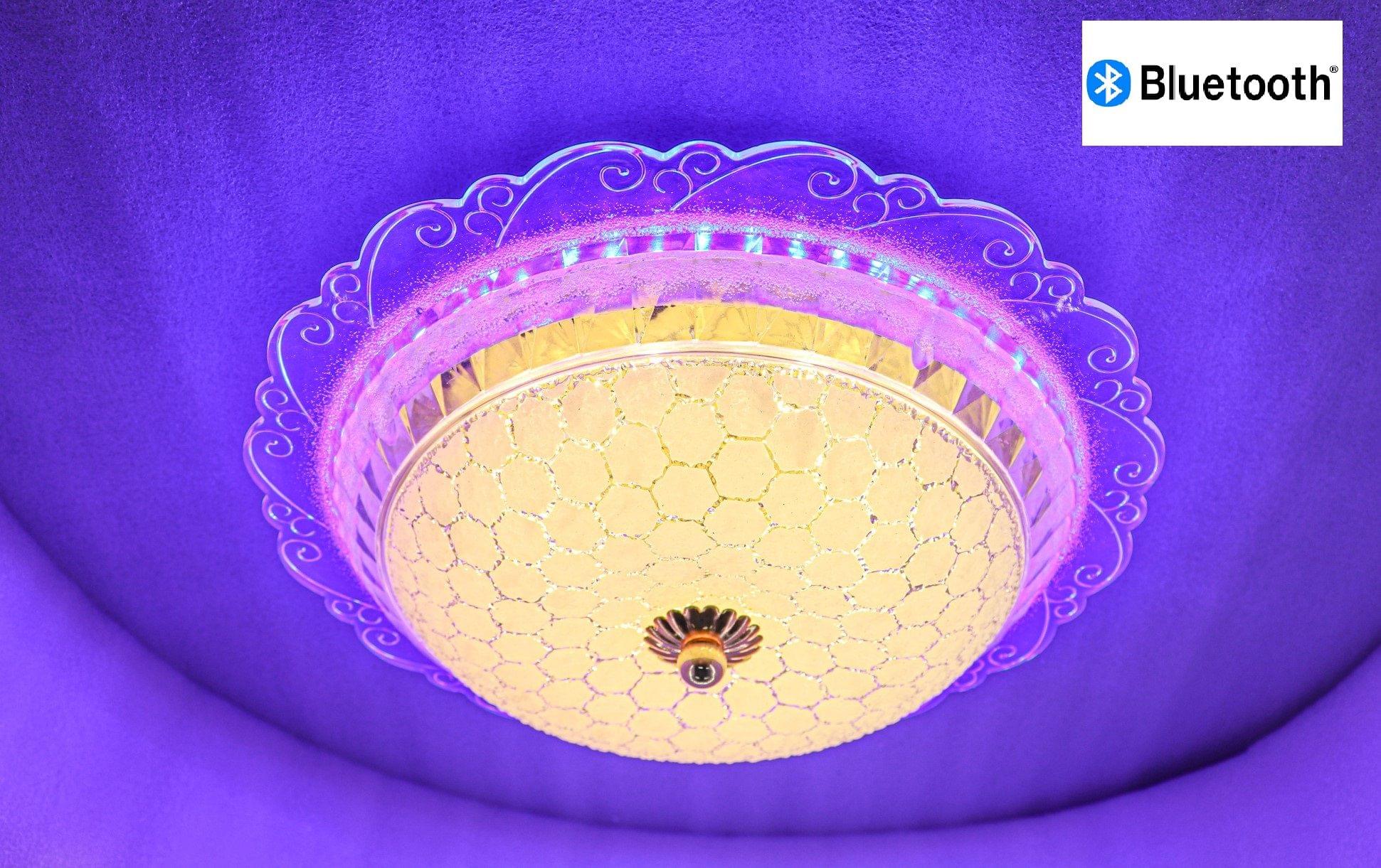 Swanart Chandelier Ceiling Round Light (Multicolor) (with Bluetooh System)1004-300