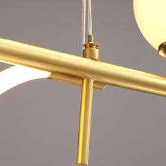 Swanart Metal Strip Hanging Lights with Soft Silicone Long Light Strip, Creative Linear Ceiling Light, Modern 30W LED Suspension Lights, Kitchen Island Decorative Lighting Atmosphere Lamp
