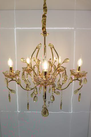 Swanart Experience Elegance: 5 Bulb Italian Chandelier | #1 in Lighting Decor