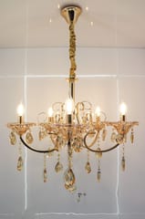 Swanart 5 Bulb Italian Chandelier Light: Timeless Craftsmanship & Radiant Elegance | Illuminate Your Home with Opulence
