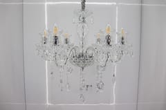 Swanart Elegant K9 Crystal Italian Chandelier Light – Luxurious 6-Light Ceiling Fixture, Modern European Design for Living Room, Dining, and Bedroom