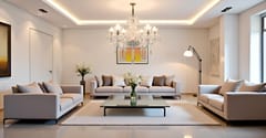 Swanart Elegant K9 Crystal Italian Chandelier Light – Luxurious 6-Light Ceiling Fixture, Modern European Design for Living Room, Dining, and Bedroom