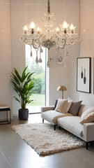 Swanart Elegant K9 Crystal Italian Chandelier Light – Luxurious 6-Light Ceiling Fixture, Modern European Design for Living Room, Dining, and Bedroom
