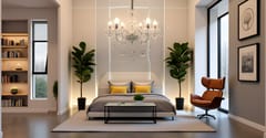 Swanart Elegant K9 Crystal Italian Chandelier Light – Luxurious 6-Light Ceiling Fixture, Modern European Design for Living Room, Dining, and Bedroom