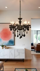 Gothic Glamour with the Black Crystal Chandelier