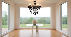 Gothic Glamour with the Black Crystal Chandelier