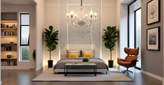Swanart Elegant K9 Crystal Italian Chandelier Light – Luxurious 6-Light Ceiling Fixture, Modern European Design for Living Room, Dining, and Bedroom