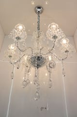 Swanart Elegant K9 Crystal Italian Chandelier Light – Luxurious 6-Light Ceiling Fixture, Modern European Design for Living Room, Dining, and Bedroom