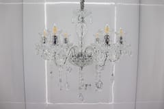Swanart Elegant K9 Crystal Italian Chandelier Light – Luxurious 6-Light Ceiling Fixture, Modern European Design for Living Room, Dining, and Bedroom