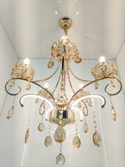 Swanart Experience Grandeur: Handcrafted 5 Bulb Italian Chandelier Light
