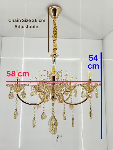 Swanart 5 Bulb Italian Chandelier Light: Timeless Craftsmanship & Radiant Elegance | Illuminate Your Home with Opulence