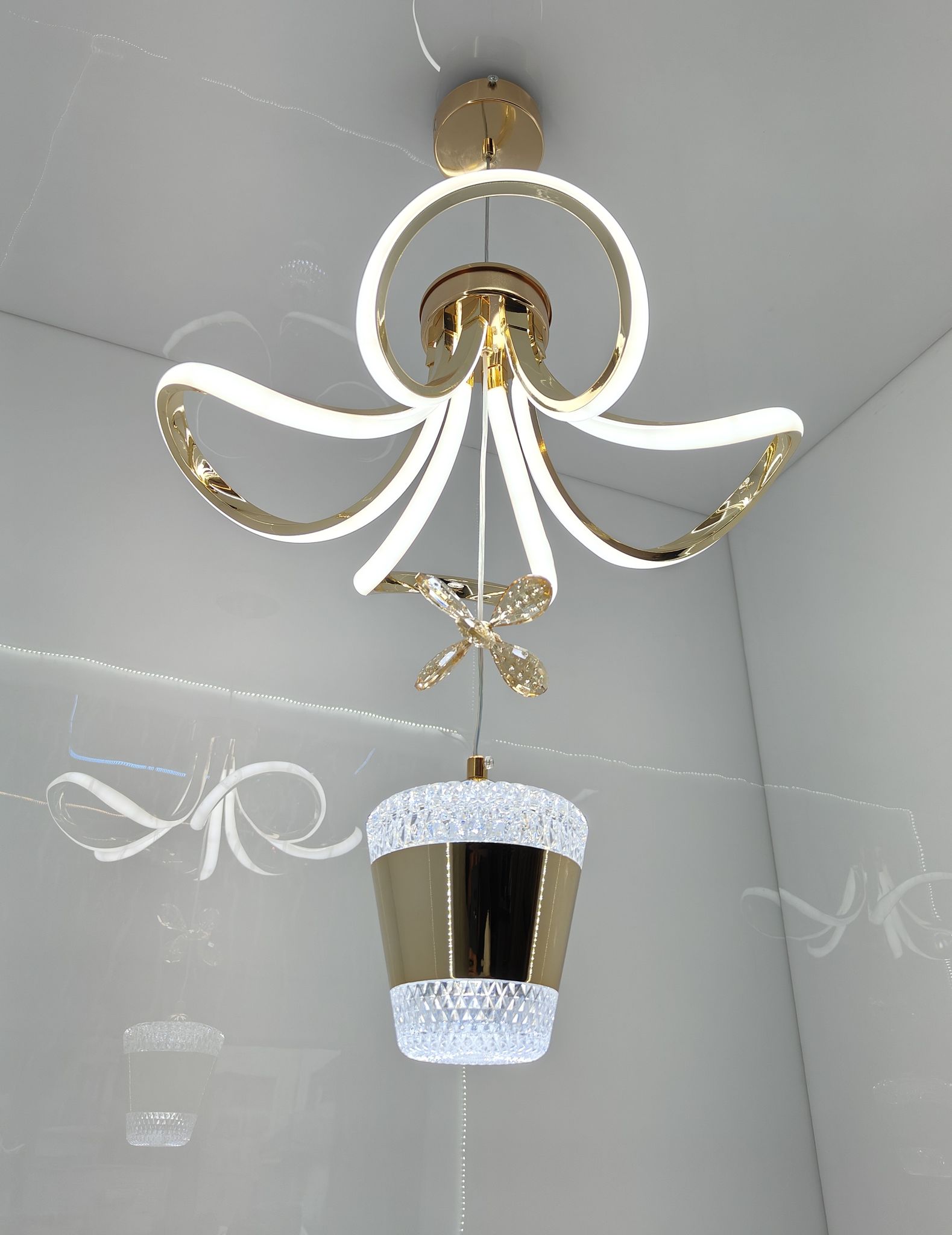 Swanart Living Room Ceiling Light Fixture, Multiple Room Compatible, White