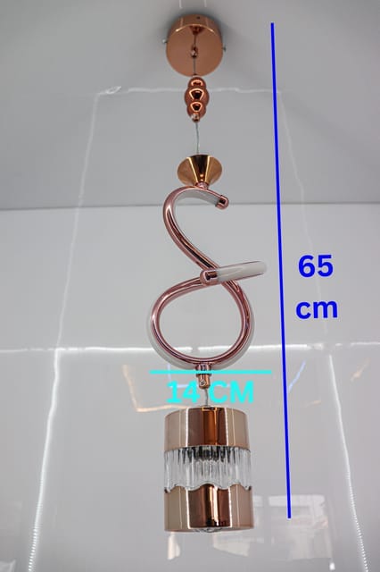 Modern Sophistication with the Rose Gold Swirl Pendant Light