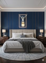 Swanart Elegant Deer Head Wall Lamp with Golden Crystal Pendant, 64cm Wall Mounted Light Fixture for Living Room, Bedroom, or Hallway - Unique Artistic Decor with Warm Glow - Modern & Luxurious Design