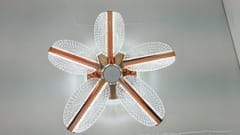 swanart LumiLeaf Crystal Chandelier: Modern Rose Gold Ceiling Light