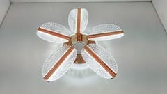 swanart LumiLeaf Crystal Chandelier: Modern Rose Gold Ceiling Light