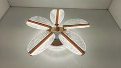 swanart LumiLeaf Crystal Chandelier: Modern Rose Gold Ceiling Light